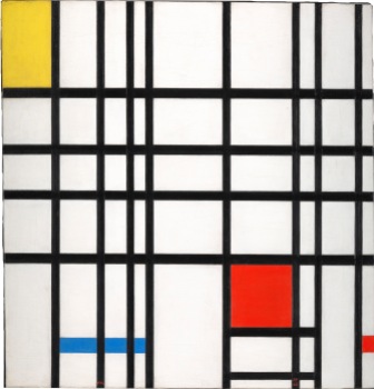 Piet Mondrian Composition with Yellow, Blue and Red 1937–42 Oil paint on canvas 72.7 × 69.2 cm © DACS, London/VAGA, New York 2014 Courtesy Tate Collection: Purchased 1964