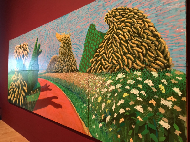 David Hockney The Wolds May Blossom on the Roman Road taken in situ at Tate Britain © Phillipa Ellis Arts Aloud